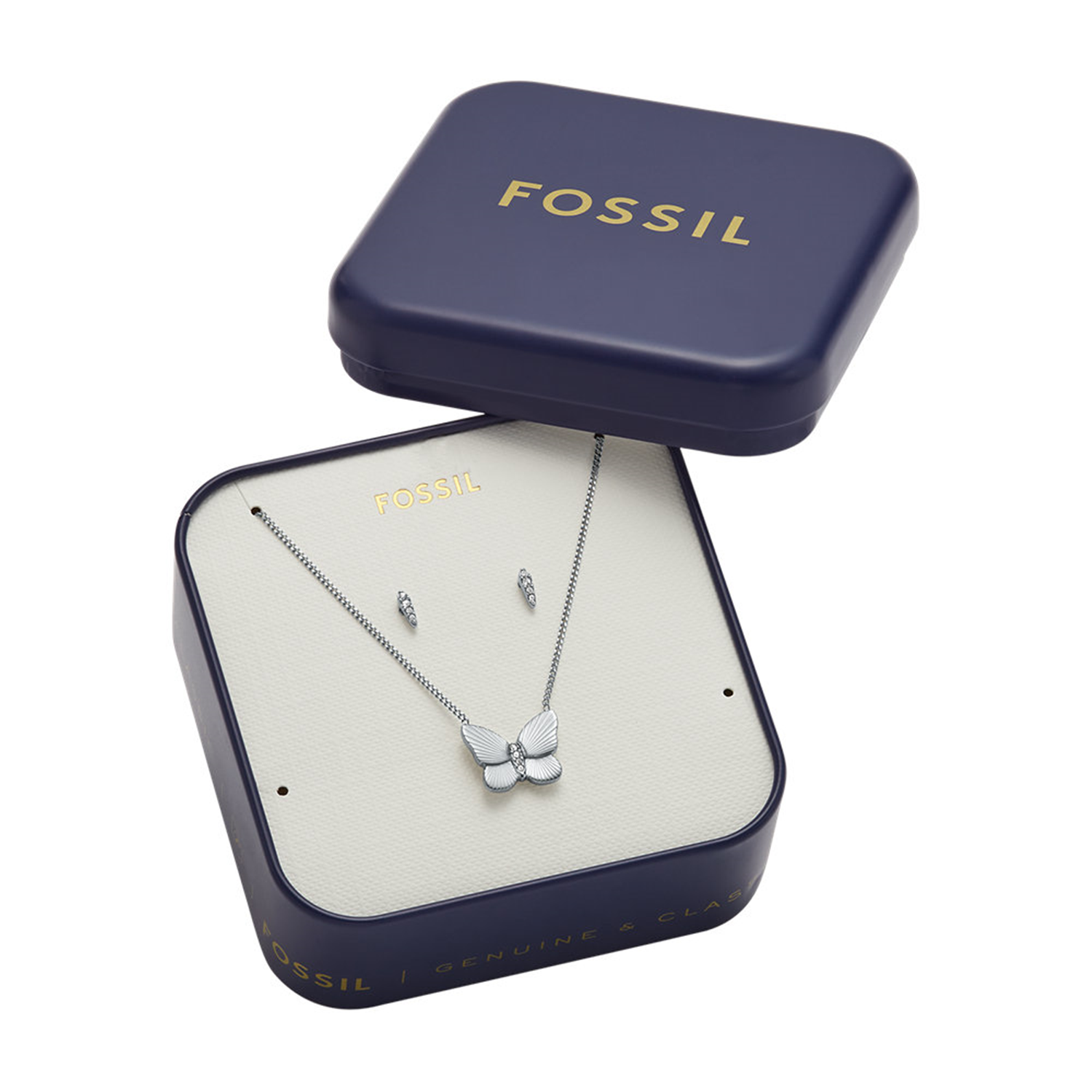 Fossil Sutton Silver Gift Set JF04935SET