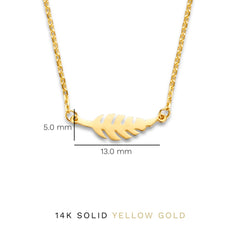 Isabel Bernard Monceau Giselle 14 Carat Golden Necklace IB340102