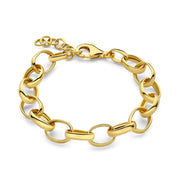 Parte Di Me Bibbiena Poppi Acadia 925 Sterling Silver Gold Plated Link Bracelet PDM32136