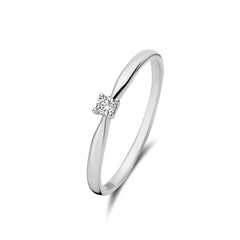 Isabel Bernard De la Paix Céline 14 Carat Whitegold Ring | diamond 0.05 ct | IBD330004-48