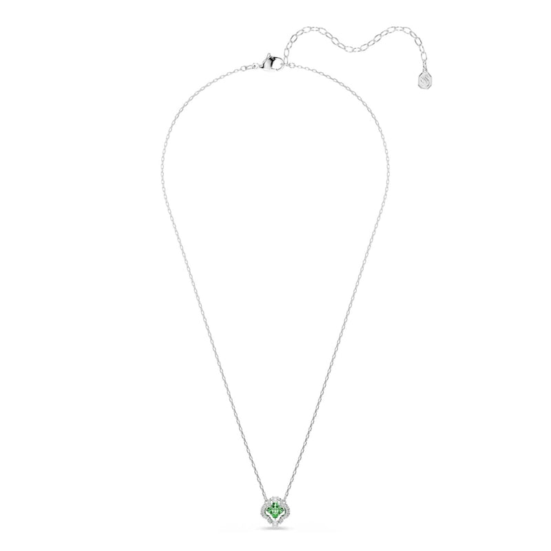 Swarovski Una Sparkling DC Halskette in Silberoptik mit grünem Kristall 5757785-zoom-