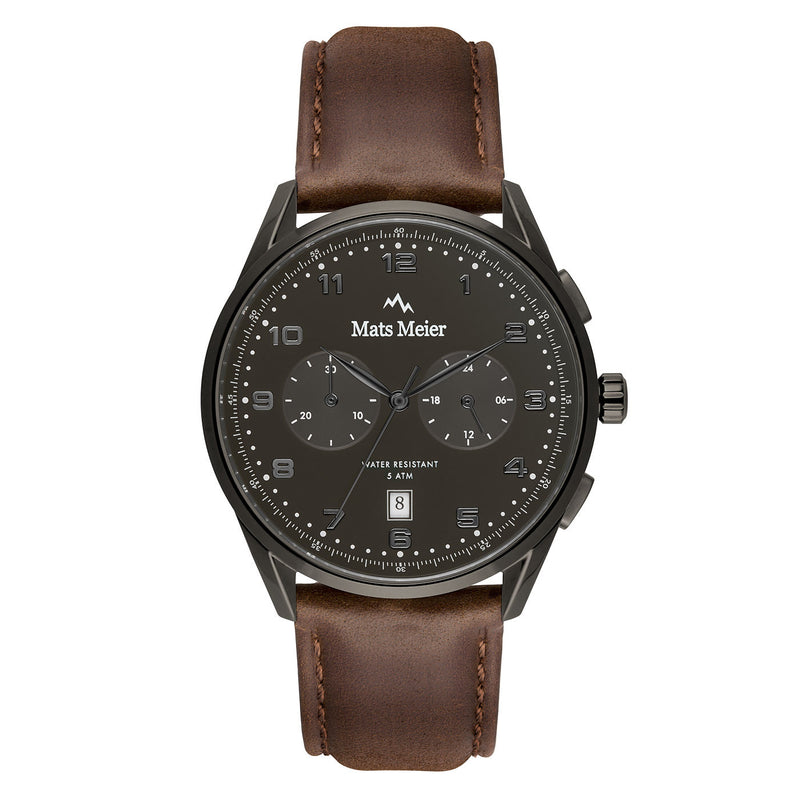 Mats Meier Mont Vélan herren Uhr Braun MM10005-zoom-