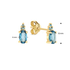 Jackie Gold 14K Golden Ear Studs JKE24.449