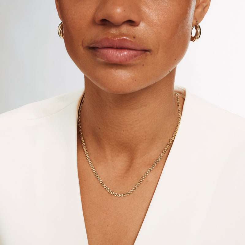 Isabel Bernard Aidee Rosine 14 Karat | Gold Kette Halskette IB340164-zoom-