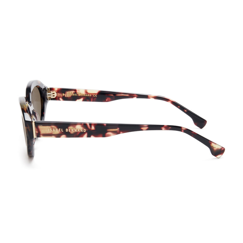 Isabel Bernard La Villette Rosaire Braun Tortoise Oval Sonnenbrille IB400002-04-14-zoom-