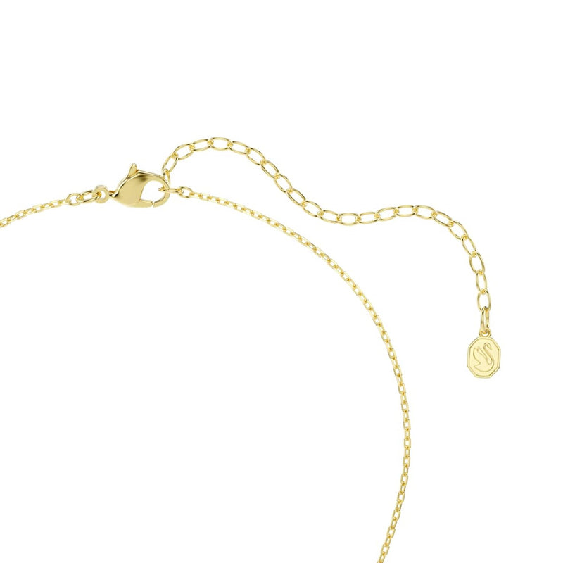 Swarovski Schwanen-Pavé-Halskette in Goldoptik 5754626-zoom-