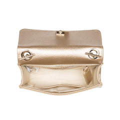Valentino Bags Divina Gold Crossbody Bag VBS1R403GORO