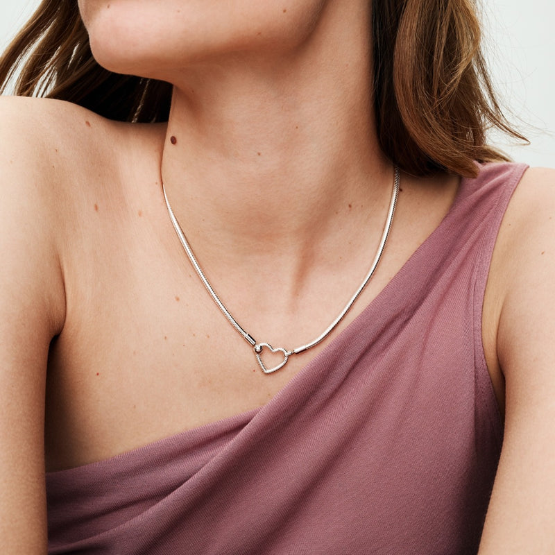 Pandora Moments 925 Sterling Silver Necklace 393377C00-45-zoom-