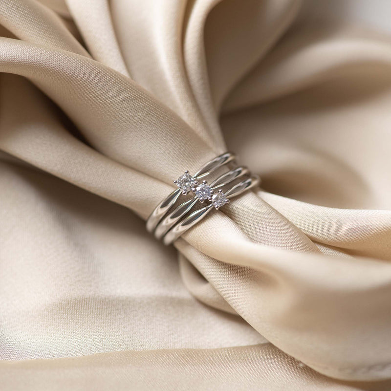 Isabel Bernard De la Paix Celesse 14 Karat | Weißgold Ring | Diamant 0.07 Karat | IBD330005-54-zoom-