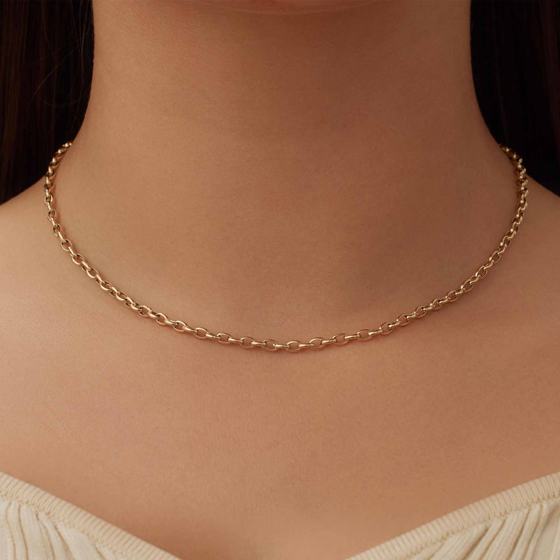 Isabel Bernard Aidee Camille 14 Karat | Gold Kette Halskette IB340159-zoom-