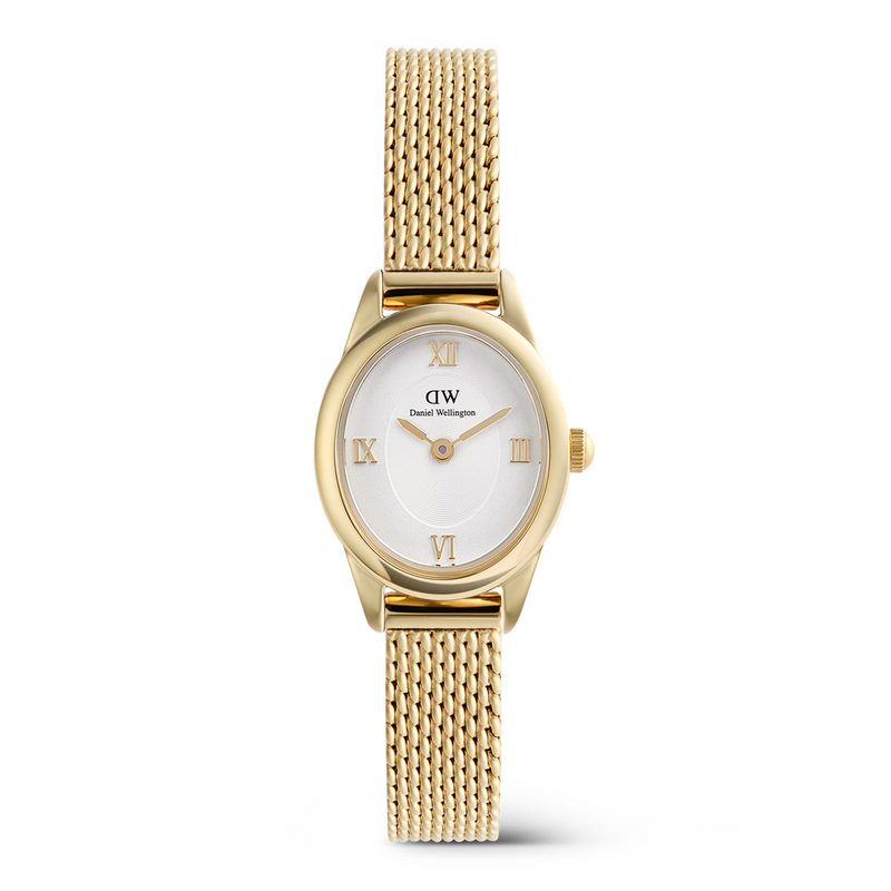 Daniel Wellington Ophelia Mini Mesh White Goldfarben Damenuhr DW00100939-zoom-