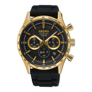 Seiko Chronograph herren Uhr Schwarz SSB446P1