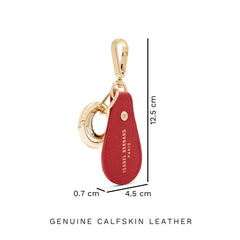 Isabel Bernard Honoré Filou Rood Calfskin Airtag Key Pendant IB66000-050