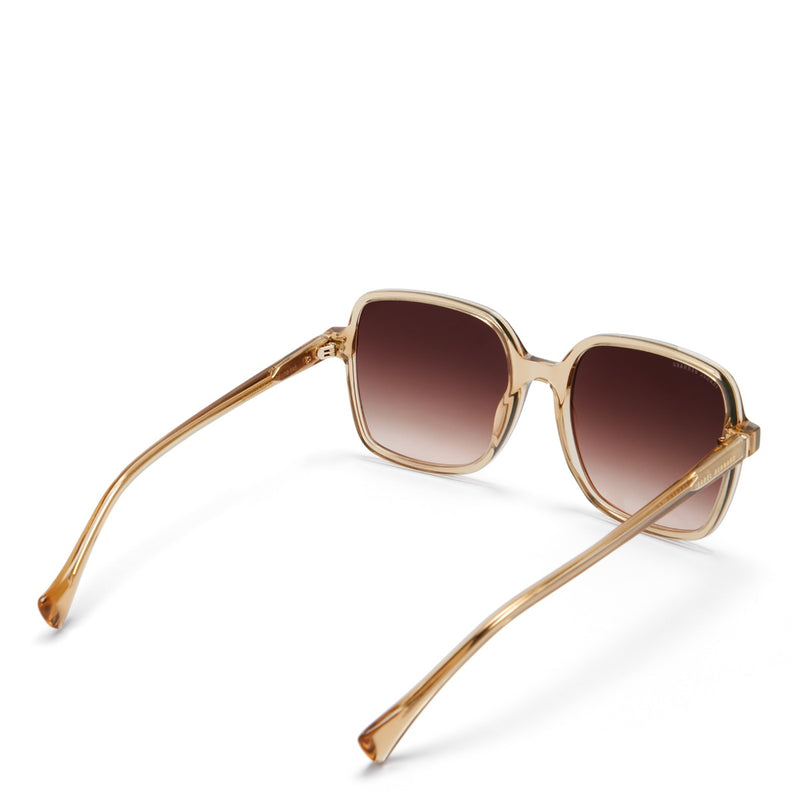 Isabel Bernard La Villette Rene Transparent Beige Quadratisch Sonnenbrille IB400000-02-14-zoom-