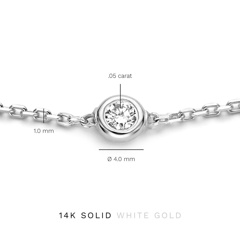 Isabel Bernard De la Paix Alfie 14 Karat | Weißgold Armband | Diamant 0.05 Karat | IBD320004-zoom-