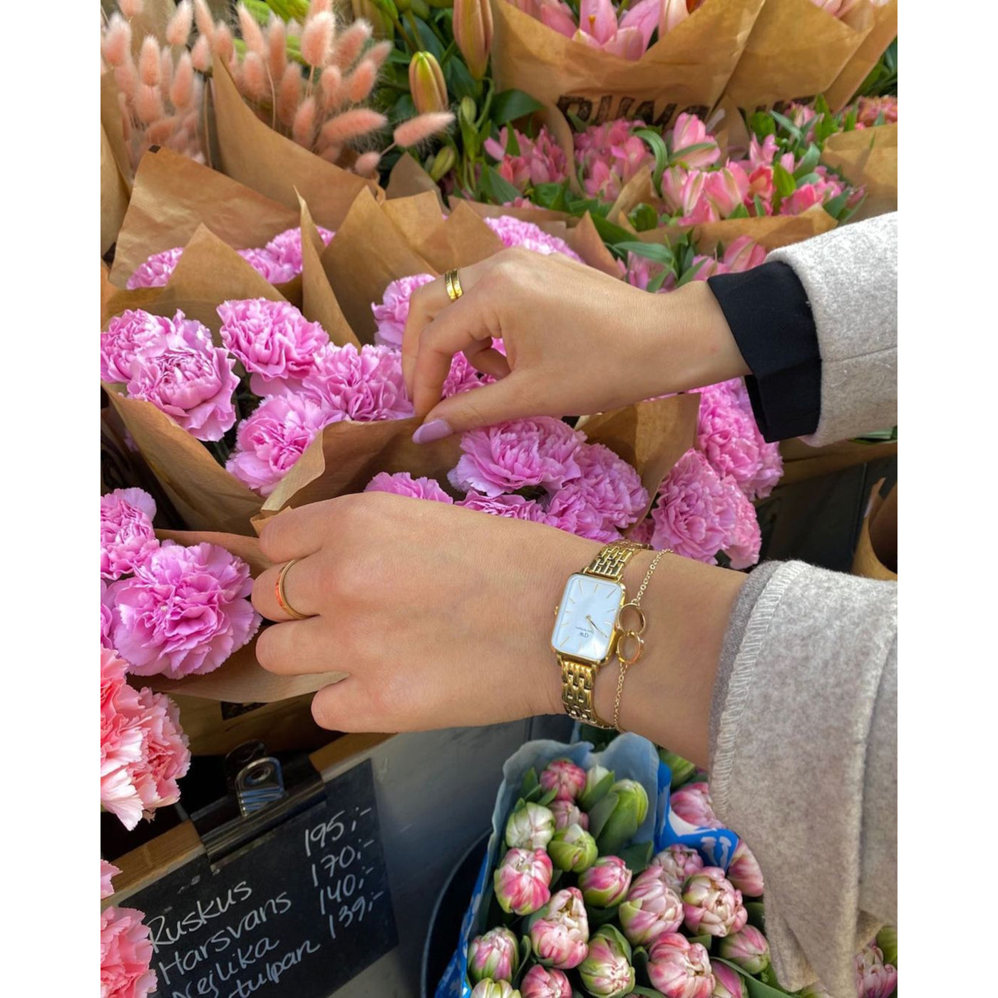 Daniel Wellington Quadro Link Gold Watch DW00100622