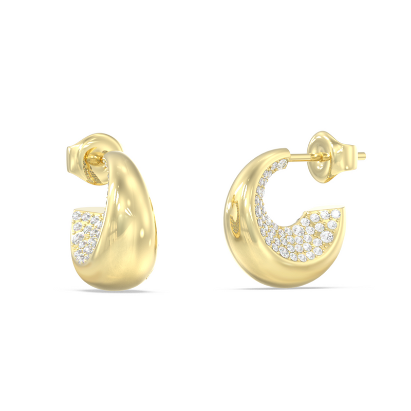 Guess Moon Drops Gold-coloured Earrings JUBE06249JWYGT-U-zoom-