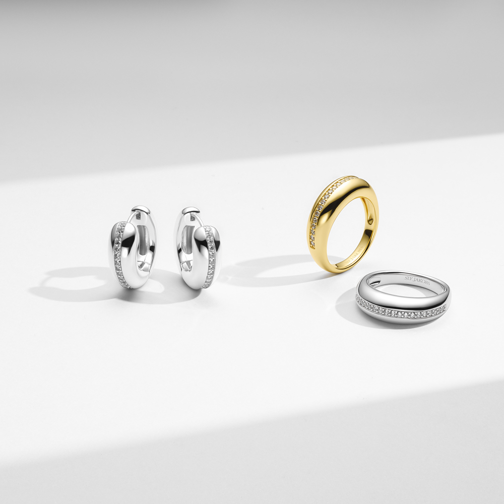 Sif Jakobs Gold Plated Palermo Ring SJ-R2588-CZ-YG-52