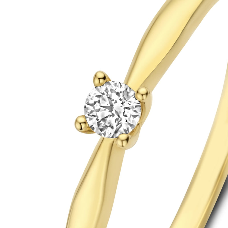Isabel Bernard De la Paix Celesse 14 Karat | Gold Ring | Diamant 0.07 Karat | IBD330002-54-zoom-