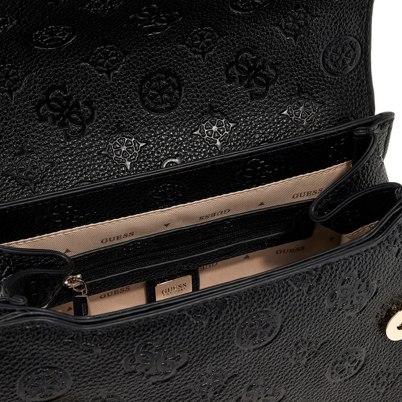 Guess Cresidia Black Logo CNVRTBL XBody Flap HWPD98-88210-BLO-zoom-