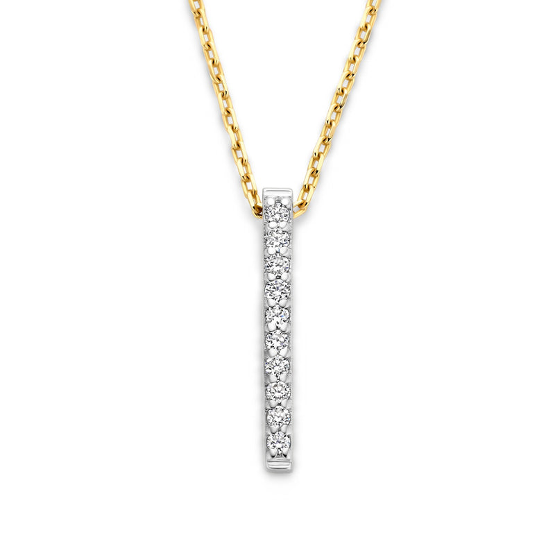 Isabel Bernard De la Paix Flavie 14 Karat gold necklace with diamond 0.06 carat IBD350032-zoom-