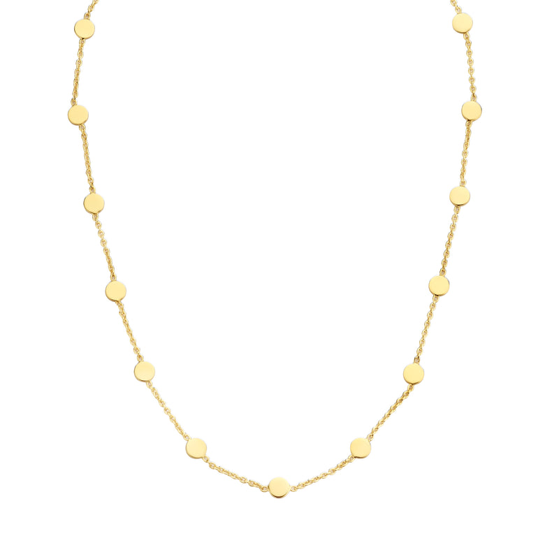 Violet Hamden Luna 925 Sterlingsilber Vergoldetes Choker mit Münzen VH15001-zoom-