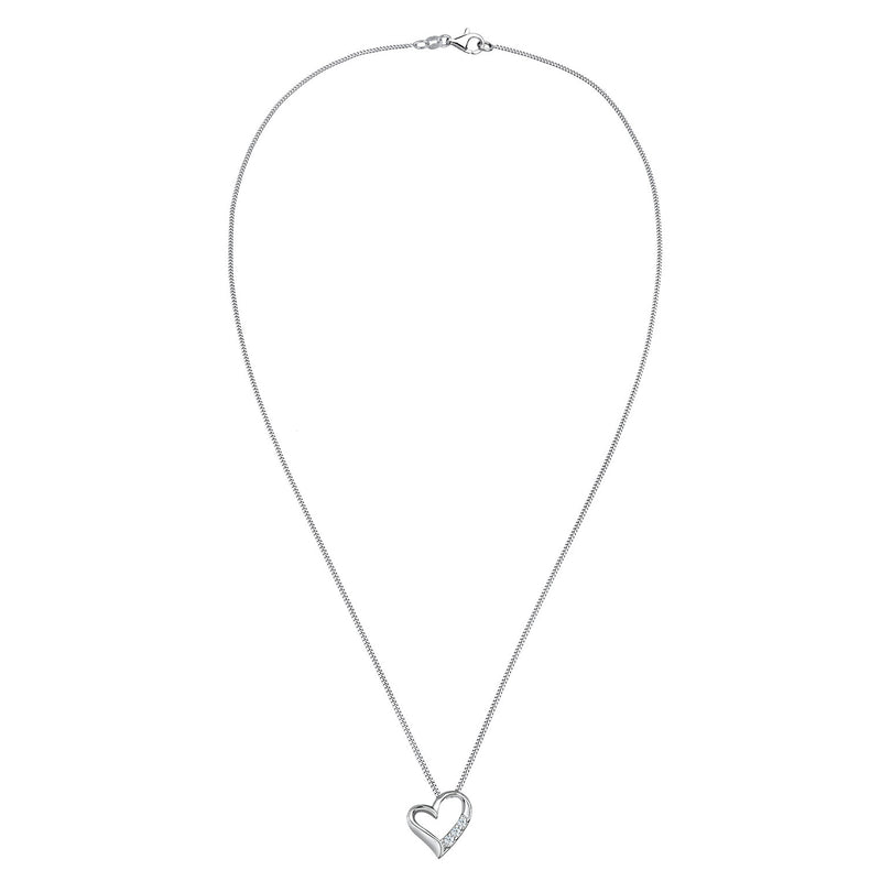 Elli 925 Sterling Silver Necklace with Diamond (0.045 ct) 2004-BF-0007552-001-zoom-