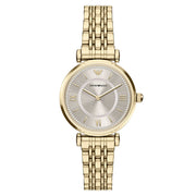Emporio Armani Round Gold Dial Watch AR11766