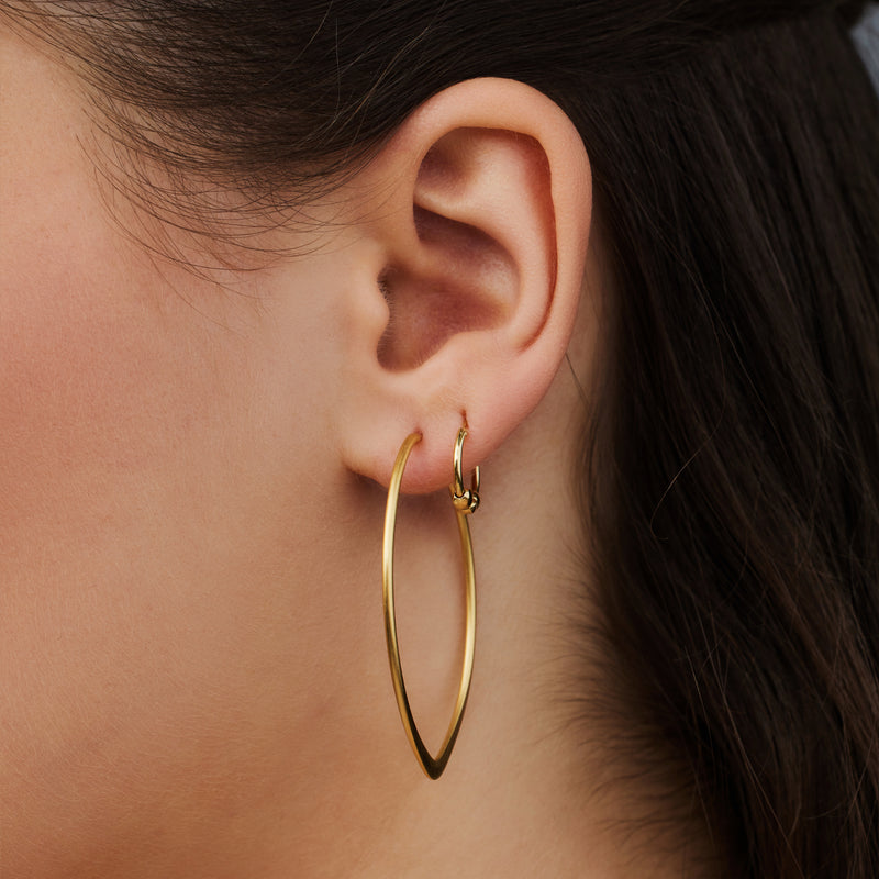 Violet Hamden Sisterhood Feminine 925 Sterling Silberne Vergoldete Creolen VH360027-zoom-