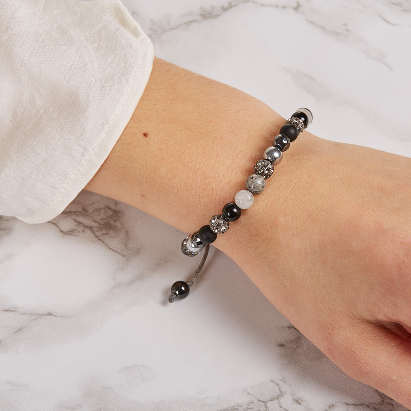 Karma Spiral damen Armband Grau 82946-zoom-