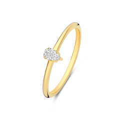 Isabel Bernard De la Paix Eloise 14 karat gold ring with diamond 0.15 carat IBD330044-52