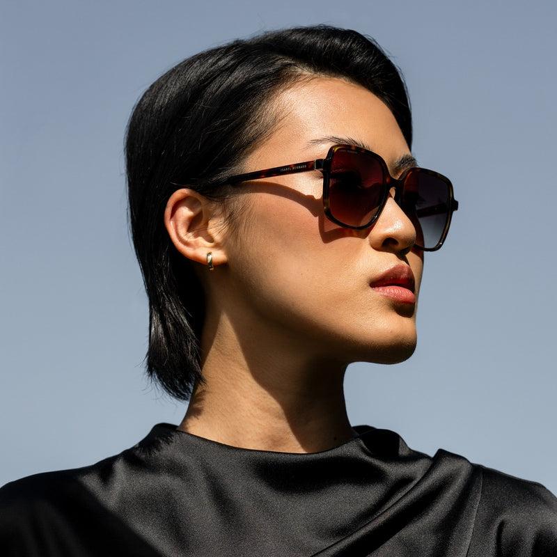 Isabel Bernard La Villette Rene Braun Tortoise Quadratisch Sonnenbrille IB400000-14-14-zoom-