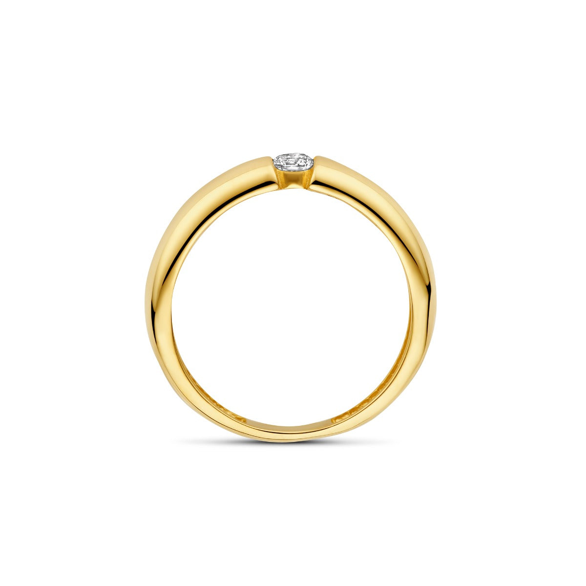 Beloro Jewels Monte Napoleone Stella 9 karat gold ring with zirconia BO330034-48