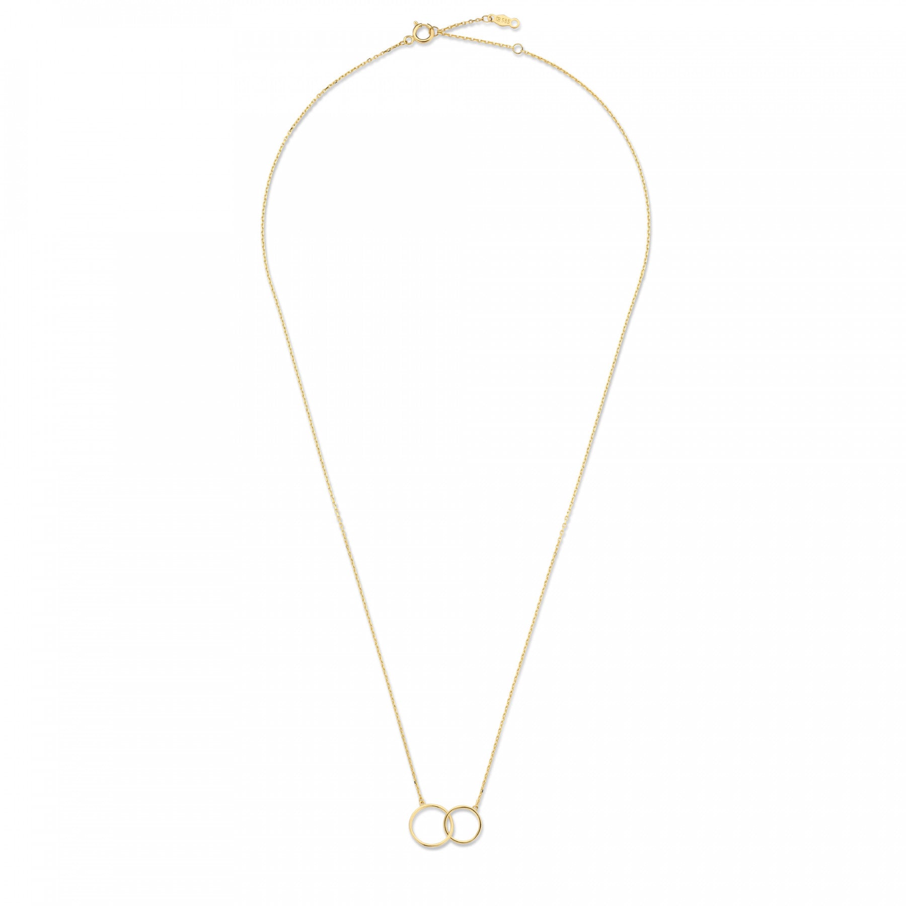 Isabel Bernard Cadeau d'Isabel 14 Carat Golden Necklace and Bracelet Giftset IB90130