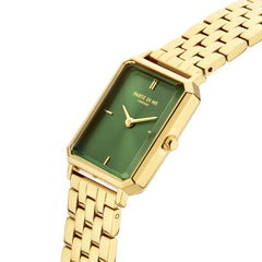 Parte Di Me Orologio Rechthoekig Women'sWatch Gold-coloured and Green PDM09002