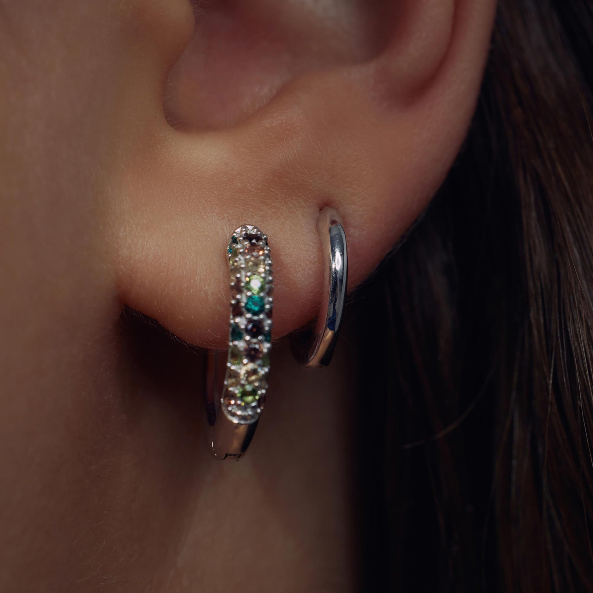 Parte Di Me Santa Maria della Base 925 Sterling Silver Hoop Earrings PDM36061