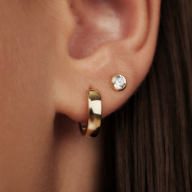 Isabel Bernard Rivoli Morgane 14 Karat | Gold Reif-Ohrringe IB360141-zoom-