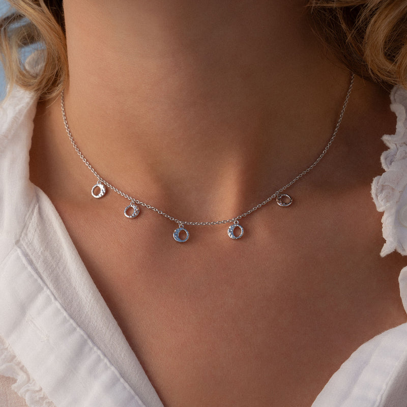 Violet Hamden Violet's Gift 925 Sterling Silbernes Halsketten- und Armband-Geschenkset mit Monden VH90059-zoom-