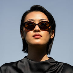 Isabel Bernard La Villette Rosaire Brown Tortoise Ovale Sunglasses IB400002-14-14