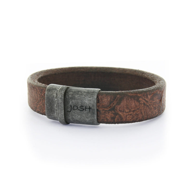 Josh Vintage herren Armband Braun 09237-VB/BROWN-M-zoom-