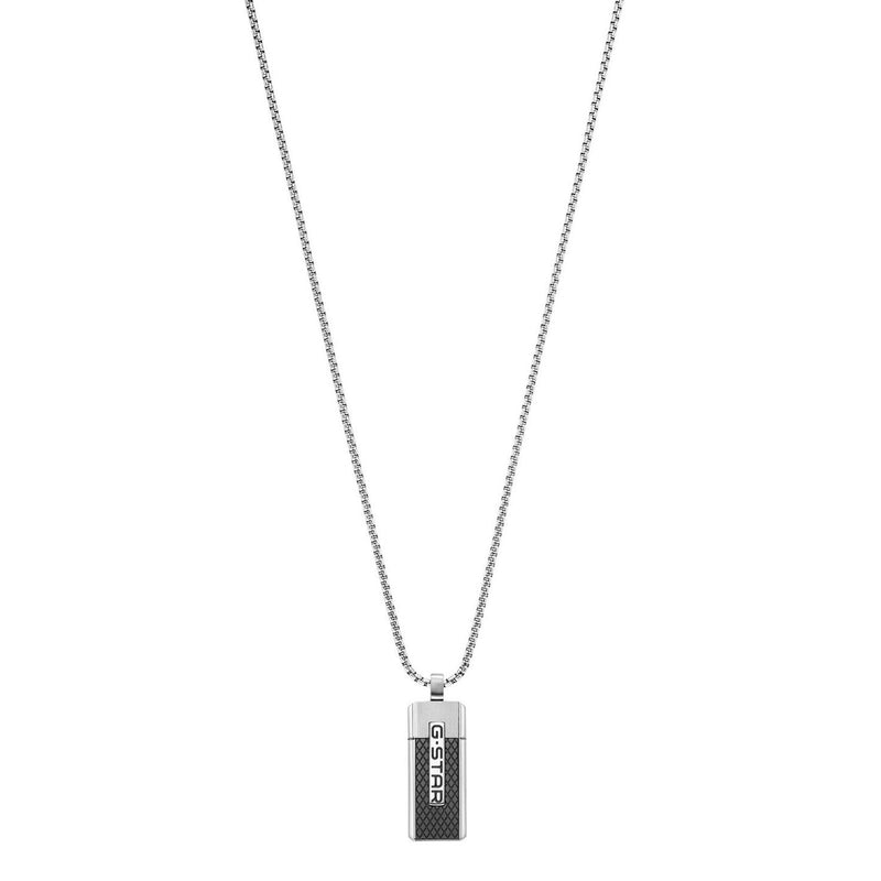 G-STAR Mtrx Silberne Box Chain Halskette GSJ.105.01-zoom-