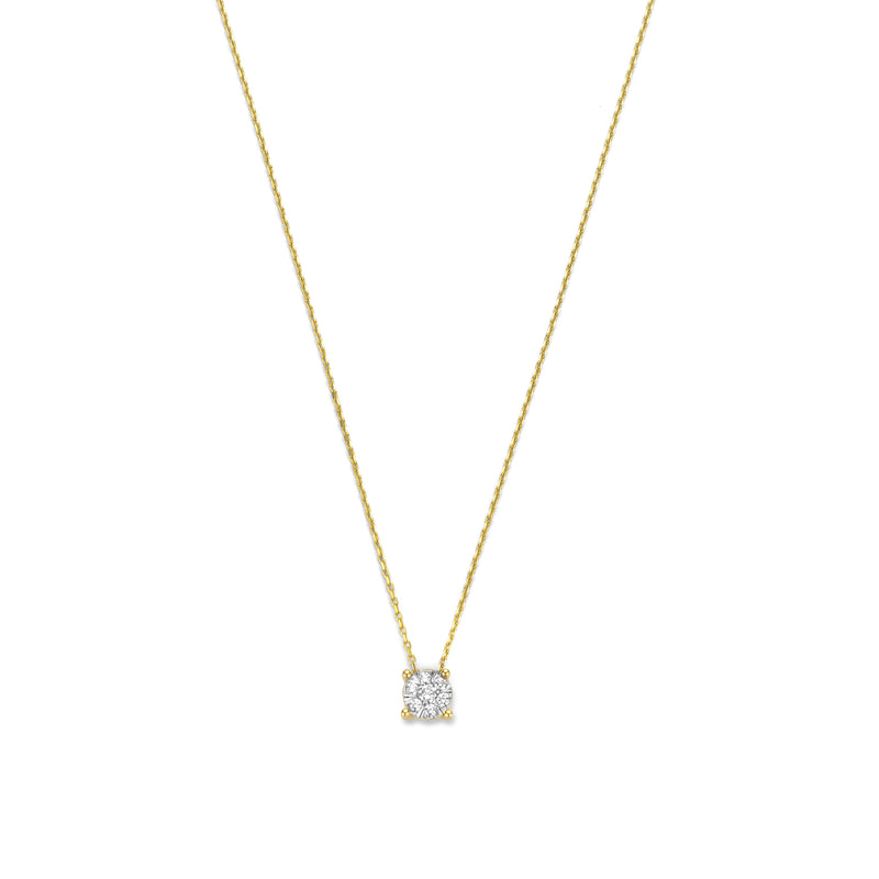 Isabel Bernard De la Paix Hanaé 14 Karat | Gold Halskette | Diamant 0.14 Karat | IBD350008-zoom-