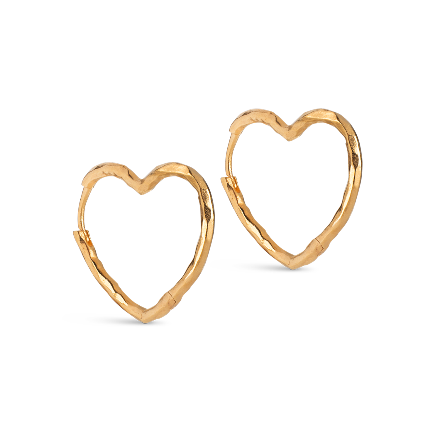 ENAMEL Copenhagen Organic Heart 925 Sterling Silver Earrings E414GM