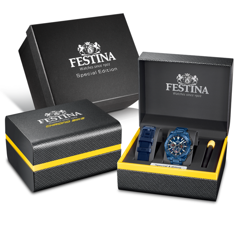 Festina Chrono Bike Blaue Herrenuhr F20729/1-zoom-