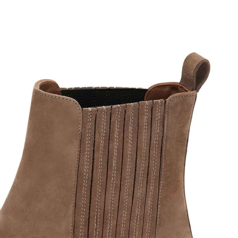 Isabel Bernard Vendôme Chey Taupe Suede Chelsea Stiefel IB53000SS-178-36-zoom-