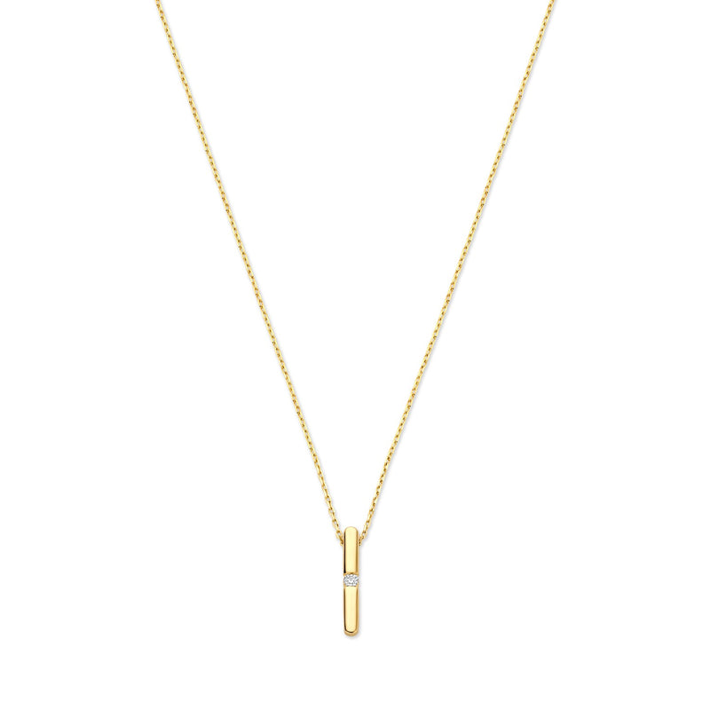Isabel Bernard De la Paix Flavie 14 Karat gold necklace with diamond 0.03 carat IBD350027-zoom-