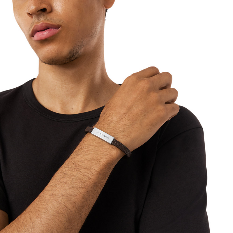 Emporio Armani Leather Bracelet EGS3251040-zoom-