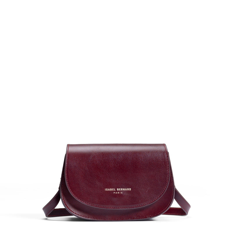 Isabel Bernard Montmartre Manon Bordeaux Rot Naturleder Crossbody Tasche IB21111-zoom-
