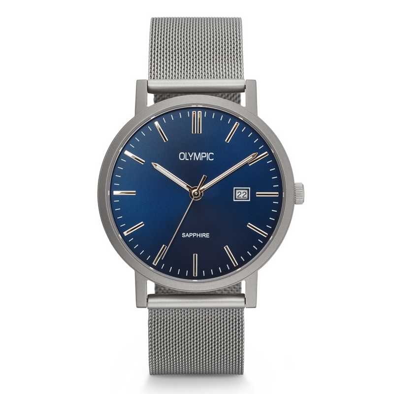 Olympic Titanium Grey Men's Watch OL26HTS001-zoom-