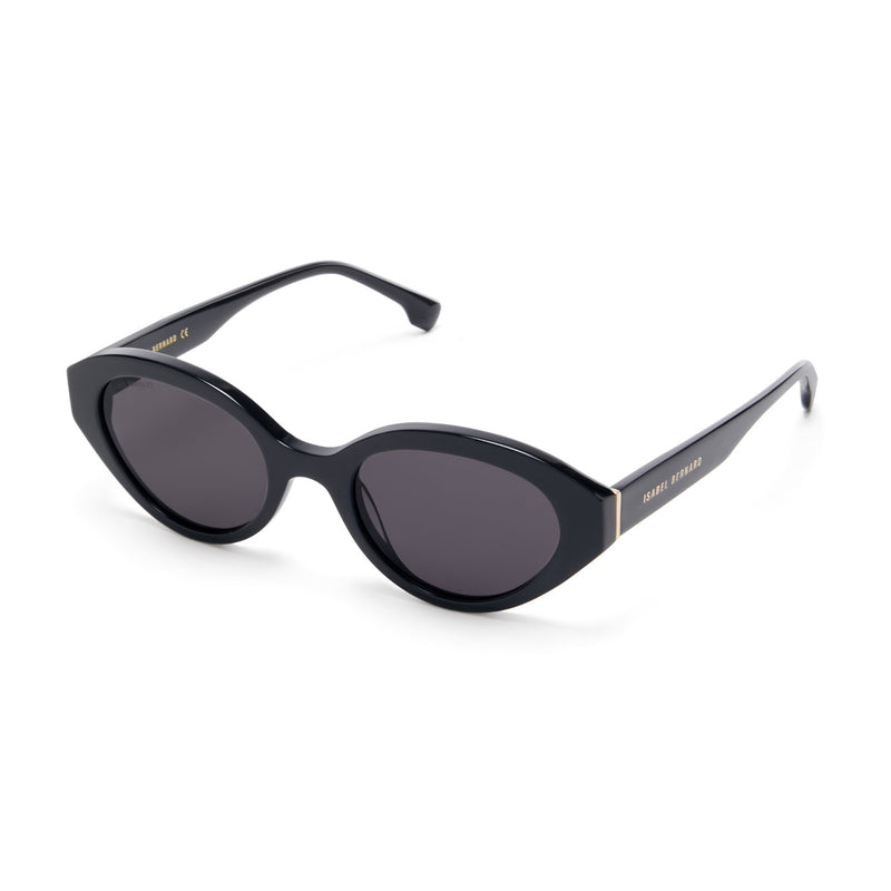 Isabel Bernard La Villette Rosaire Schwarz Oval Sonnenbrille IB400002-01-01-zoom-